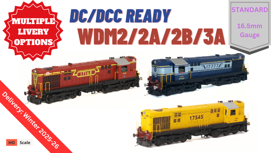 PRE-ORDER: STANDARD DC/DCC READY WDM2 RTR Model in HO Scale (1:87)
