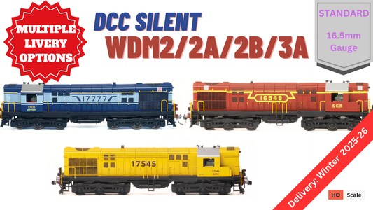 PRE-ORDER: STANDARD DCC SILENT WDM2 RTR Model in HO Scale (1:87)