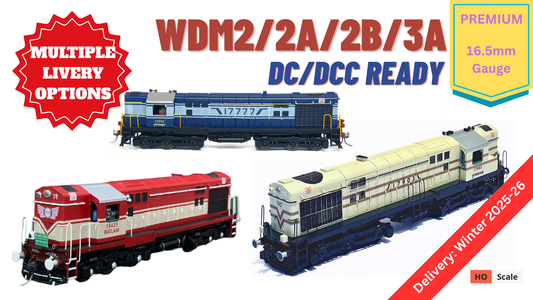 PRE-ORDER: PREMIUM DC/DCC READY WDM2 RTR Model in HO Scale (1:87)