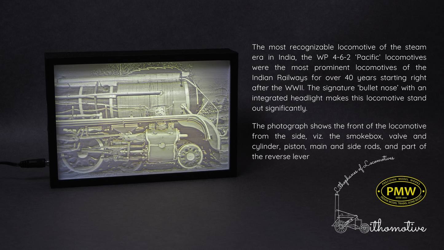 Indian Railways WP Lithophane: Plate Only