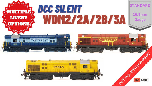 PRE-ORDER: STANDARD DCC SILENT WDM2 RTR Model in HO Scale (1:87)