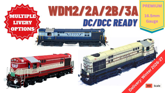 PRE-ORDER: PREMIUM DC/DCC READY WDM2 RTR Model in HO Scale (1:87)