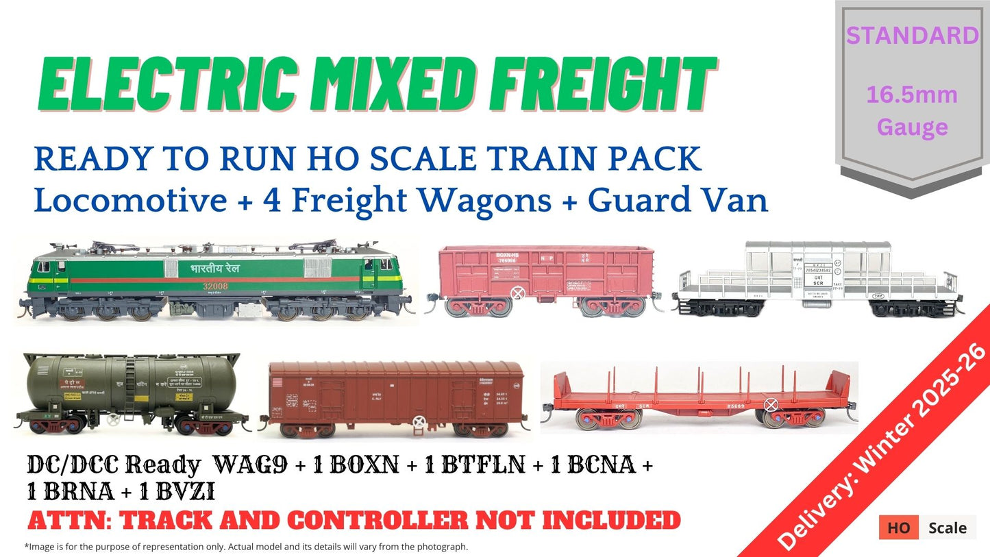PRE-ORDER: Train Pack: Electric Mixed Freight (Without Tracks and Controller)
