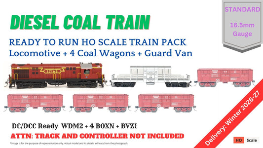 PRE-ORDER: TRAIN Pack: Diesel Coal Train (Without Track and Controller)