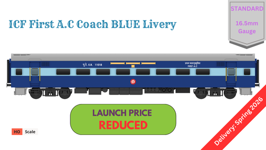PRE-ORDER: ICF First A.C HO Scale - Blue Livery (2018-Current), Standard Version