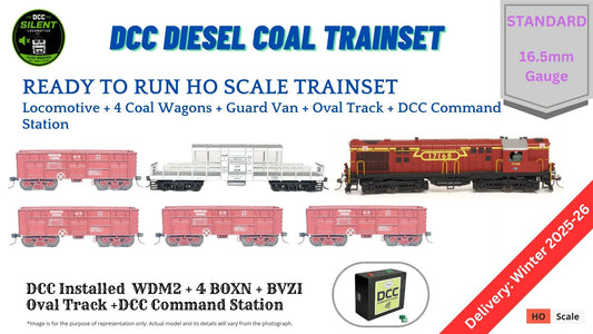 PRE-ORDER: DCC TRAIN Set: Diesel Coal Train (With Track and Controller)