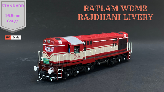 WDM2 - RATLAM Rajdhani Livery, HO STANDARD Model (Non motorised)