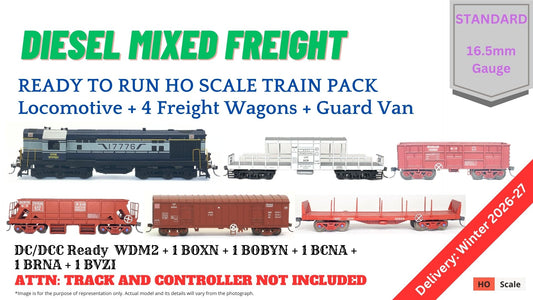 PRE-ORDER: TRAIN Pack: Diesel Mixed Freight Train (Without Track and Controller)