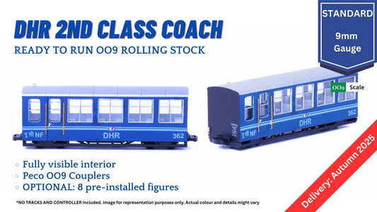 PRE-ORDER: DHR 2nd Class Coach, Ready to Run