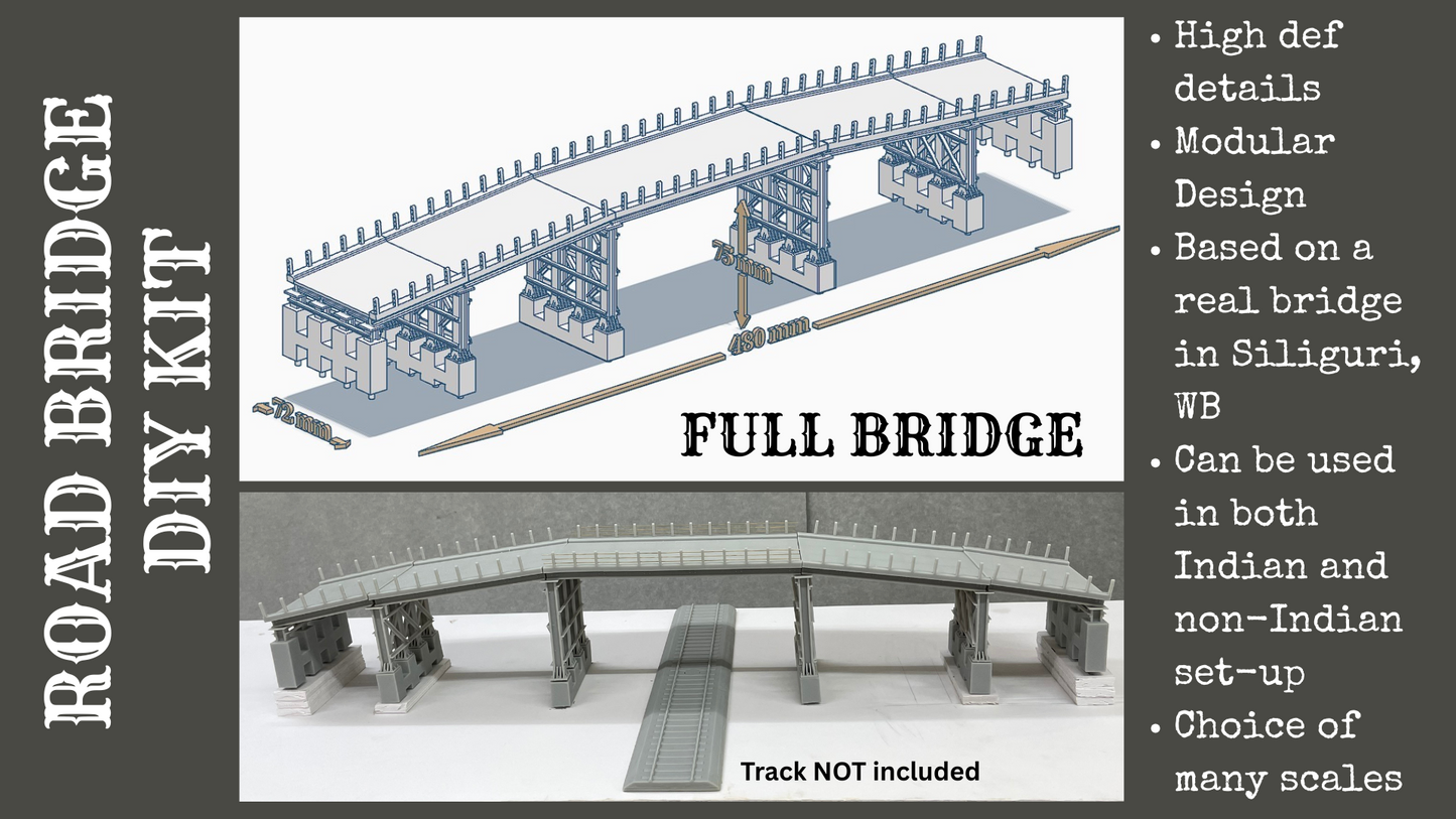 Road Bridge DIY Starter Kit: Full Bridge (Multiple Scales)