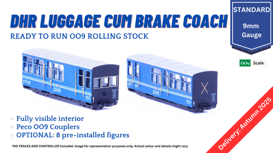 PRE-ORDER: DHR Luggage-cum-brake Coach, Ready to Run