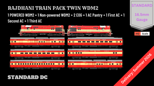 PRE-ORDER: Rajdhani Train Pack with Twin WDM2 - STANDARD (No Tracks or Controller)
