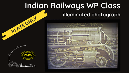 Indian Railways WP Lithophane: Plate Only