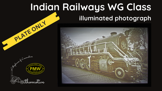 Indian Railways WG Lithophane: Plate Only