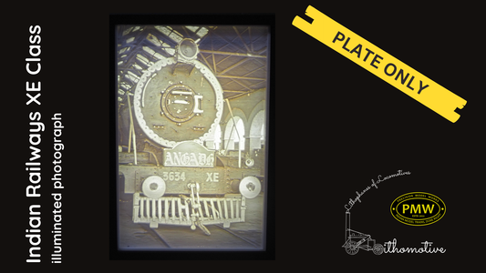 Indian Railway XE Class Lithophane: Plate Only