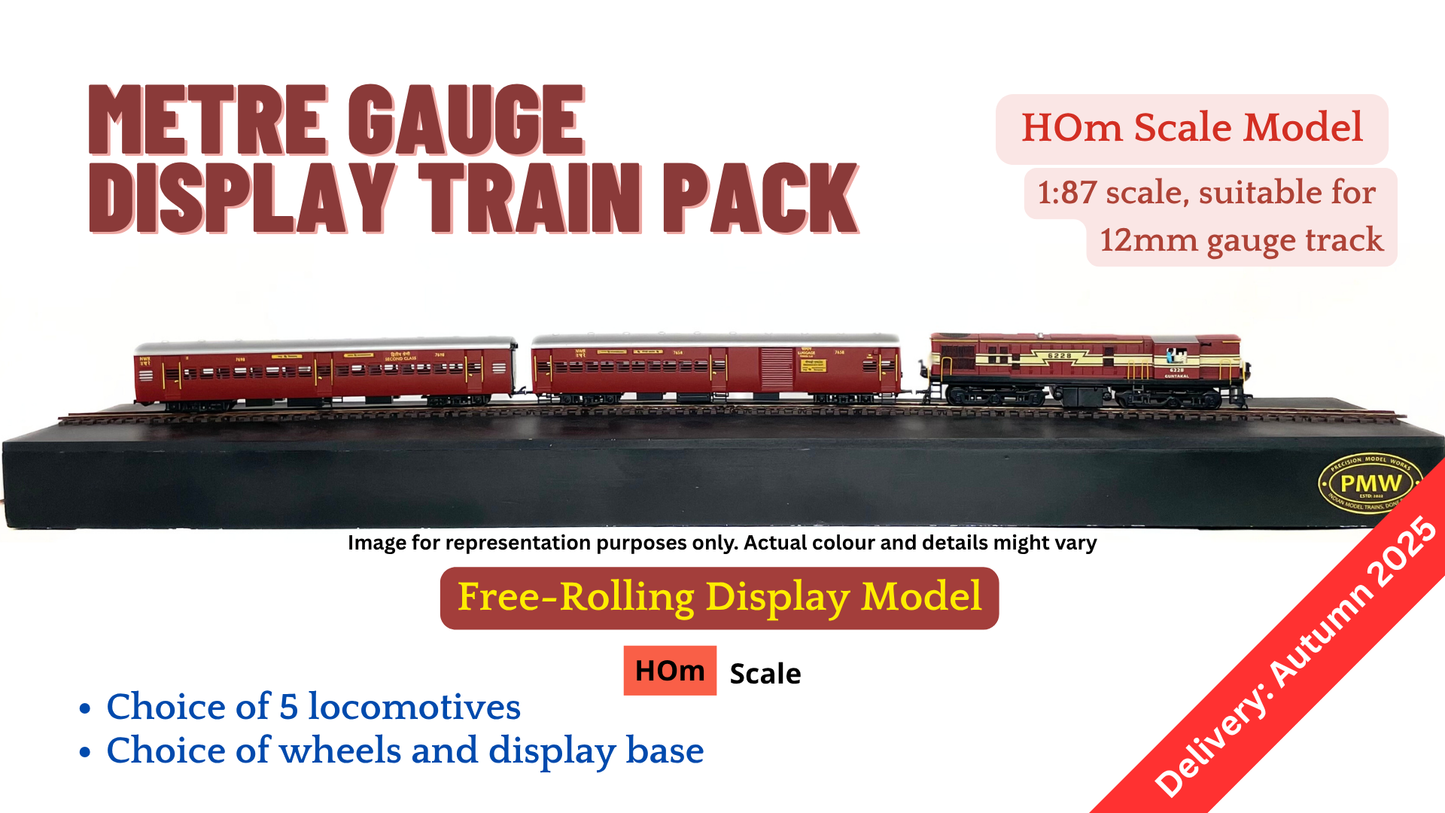 PRE-ORDER: MG Train Pack with GTL YDM4 - HOm Display/Free Rolling Model (12mm gauge track)