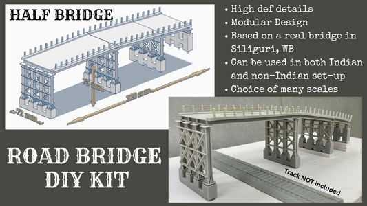 Road Bridge DIY Starter Kit: Half Bridge (Multiple Scales)