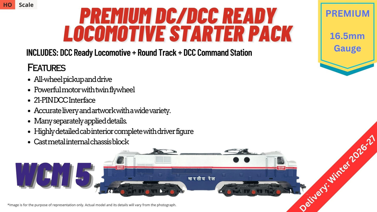 PRE-ORDER: RTR Locmotive Starter Pack - Premium DC/DCC Ready - WCM5