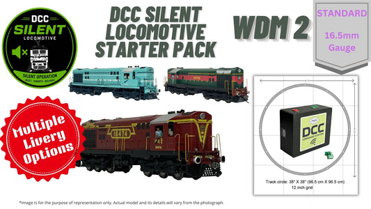 PRE-ORDER: RTR Locmotive Starter Pack - DCC Silent - WDM2