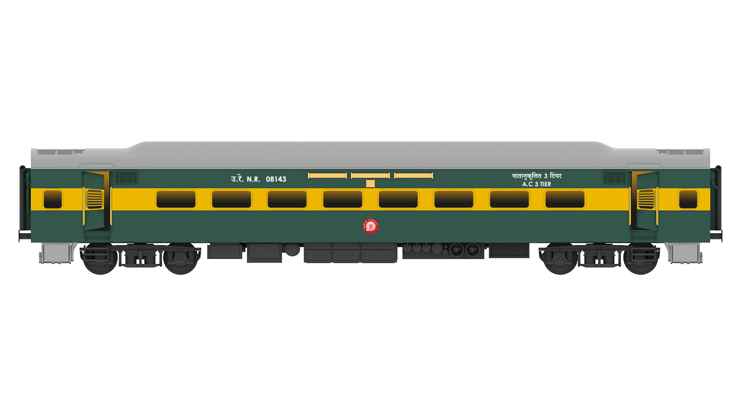 PRE-ORDER: ICF A.C Three Tire HO Scale - Garibrath Livery (2006 onwards), Premium Version