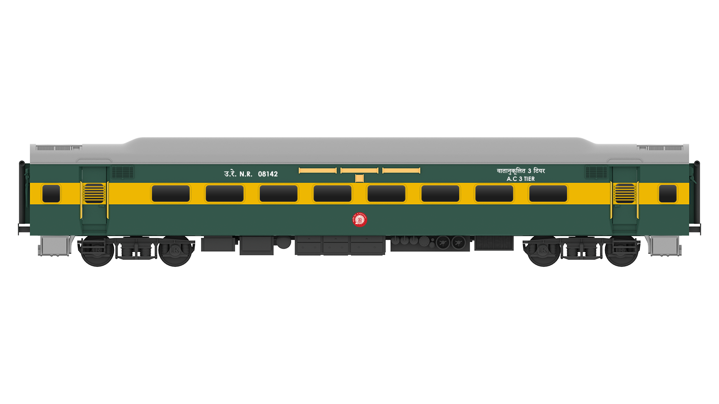 PRE-ORDER: ICF A.C Three Tire HO Scale - Garibrath Livery (2006 onwards), Standard Version