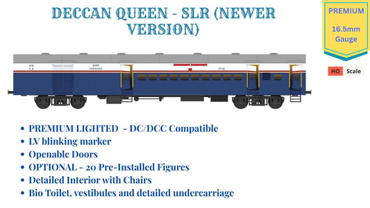 PRE-ORDER: DECCAN QUEEN - ICF SLR (Newer Version), HO Scale - Premium Version
