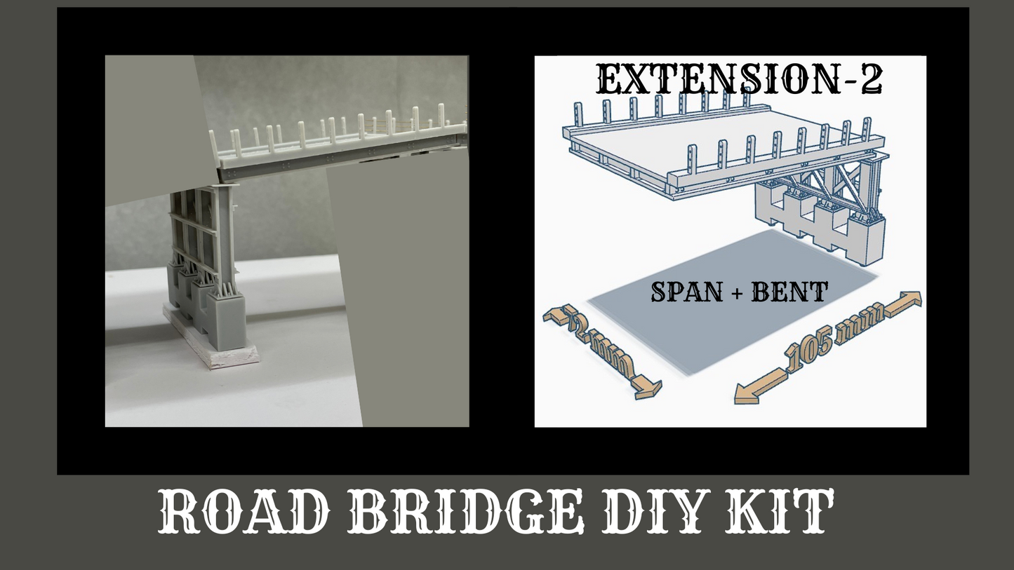 Road Bridge Extension Kit -2: Straight Span and Medium Bent