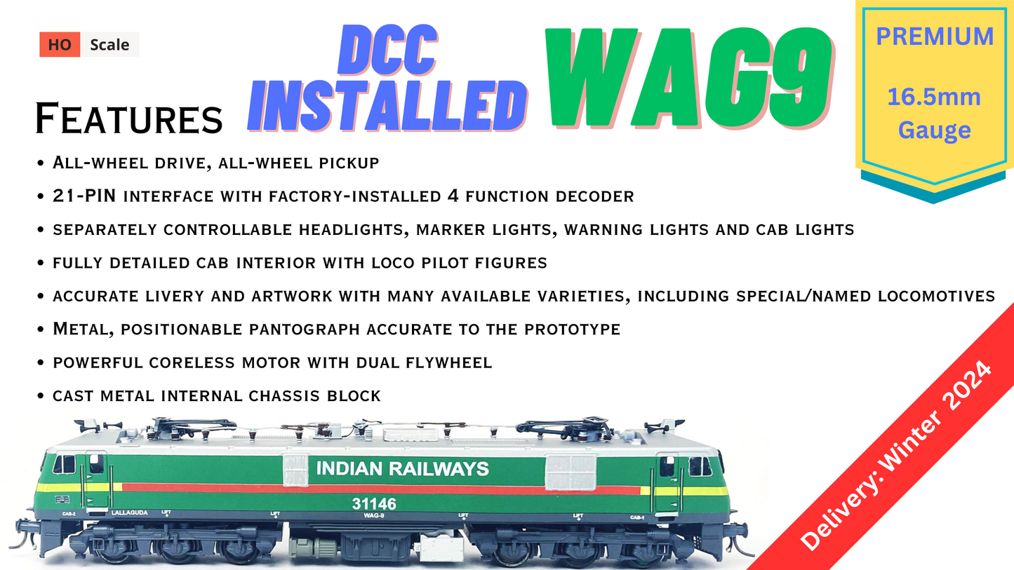 PRE-ORDER: DCC SILENT WAG9 RTR Model HO Scale (1:87)