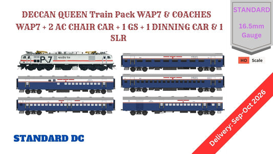 PRE-ORDER: DECCAN QUEEN Train Pack with WAP7 (Newer Version) - STANDARD (No Tracks or Controller)
