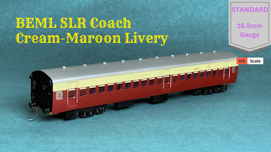 BEML GS HO Scale: Cream-Maroon livery