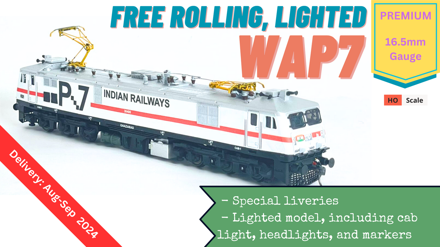 PREMIUM DISPLAY/FREE-ROLLING WAP7, Lighted, Non-motorized