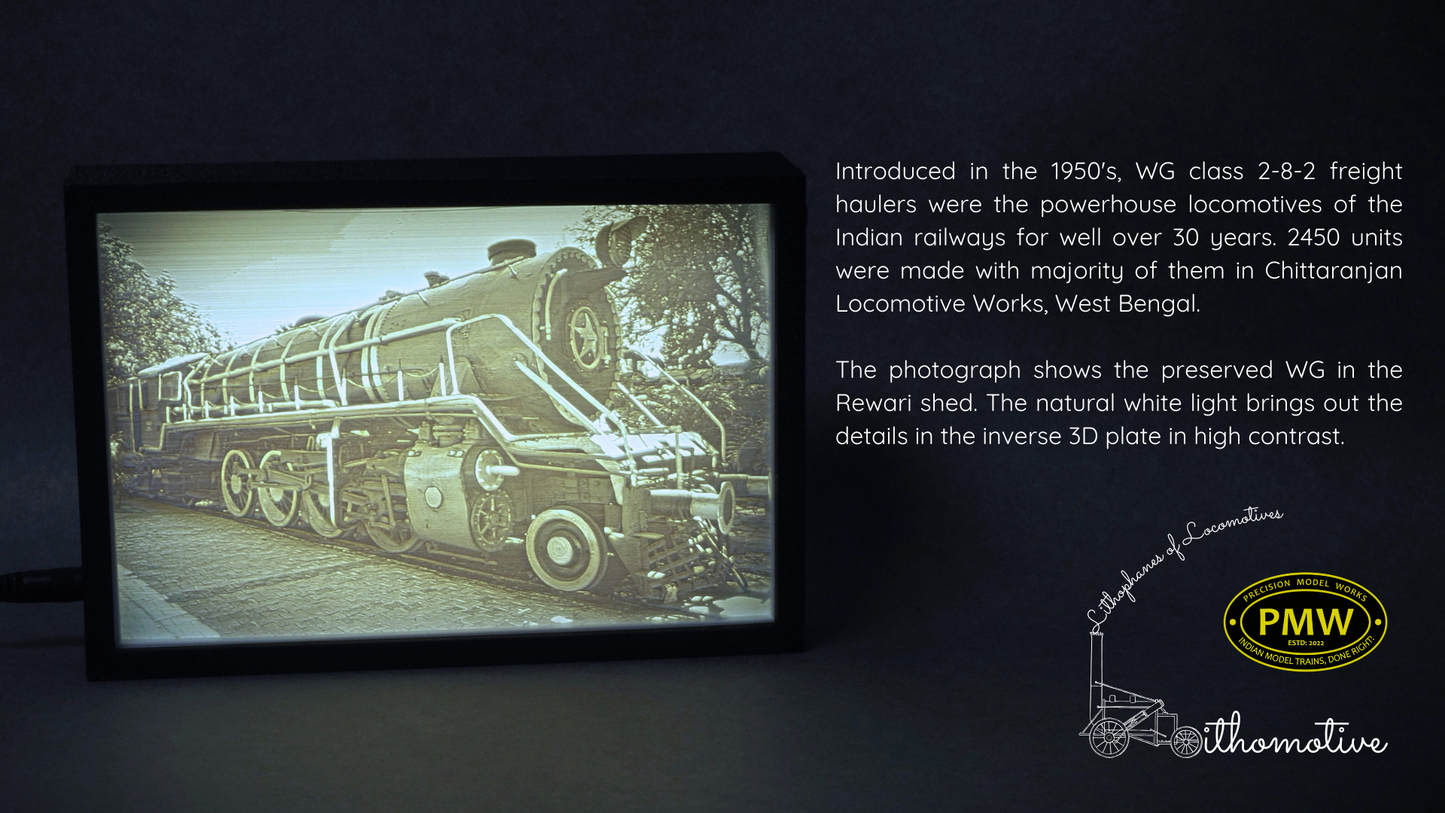 Indian Railways WG Lithophane: Plate Only
