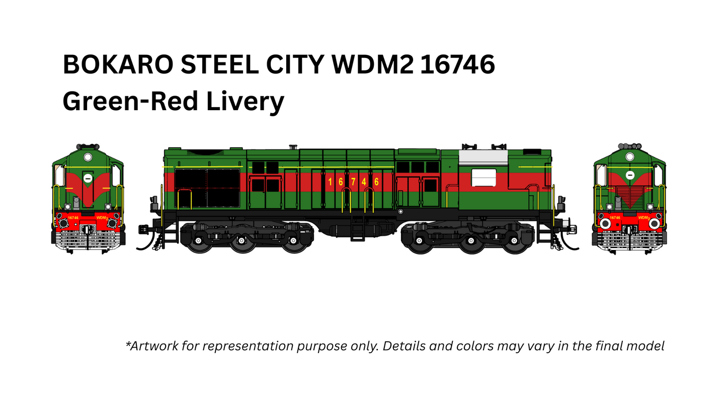 PRE-ORDER: PREMIUM DCC SOUND WDM2 RTR Model in HO Scale (1:87)