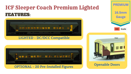 PRE-ORDER: ICF Sleeper HO Scale - 3 Generations, Premium, pack of 3