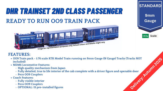 PRE-ORDER: Ready to Run DHR Train Pack, 2nd Class (NO Tracks or Controller)