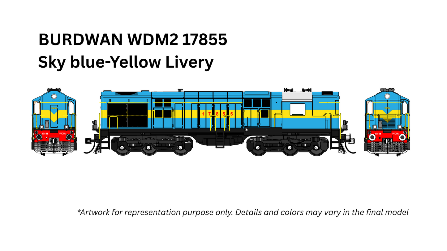 PRE-ORDER: PREMIUM DCC SOUND WDM2 RTR Model in HO Scale (1:87)