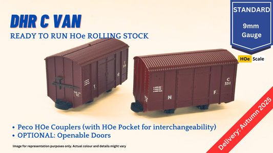 PRE-ORDER: HOe DHR C-Van, Pack of 2, Ready to Run