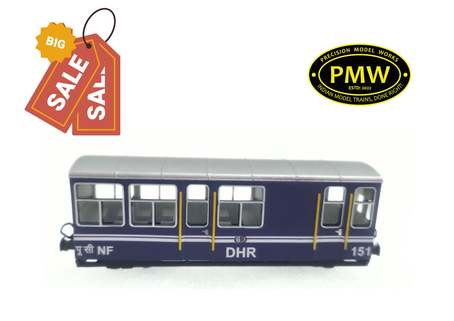 ON SALE: DHR LCB Coach, Ready to Run - Metal Wheels & Couplers