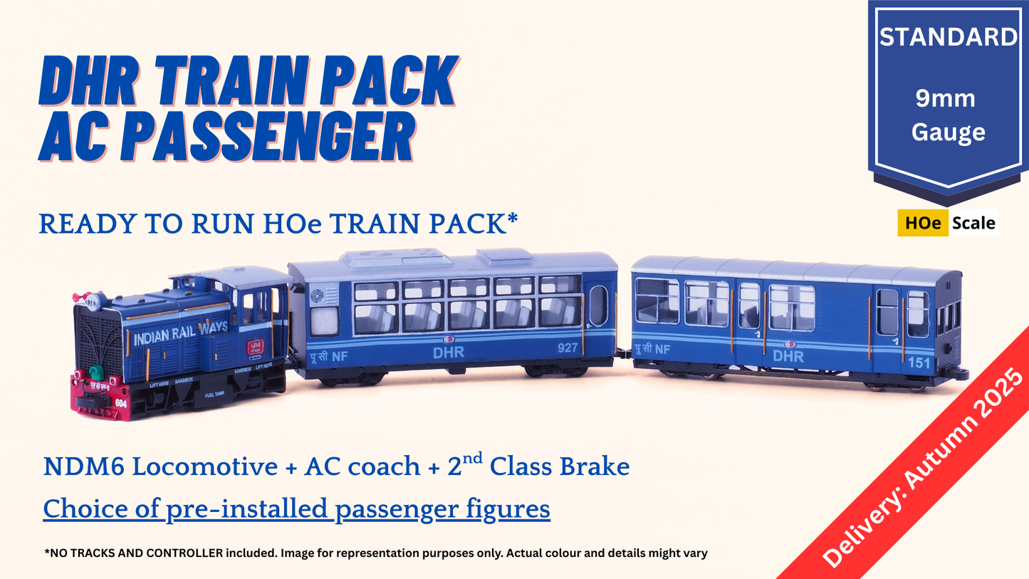 PRE-ORDER: Ready to Run DHR HOe Train pack, AC (NO Tracks or Controller)