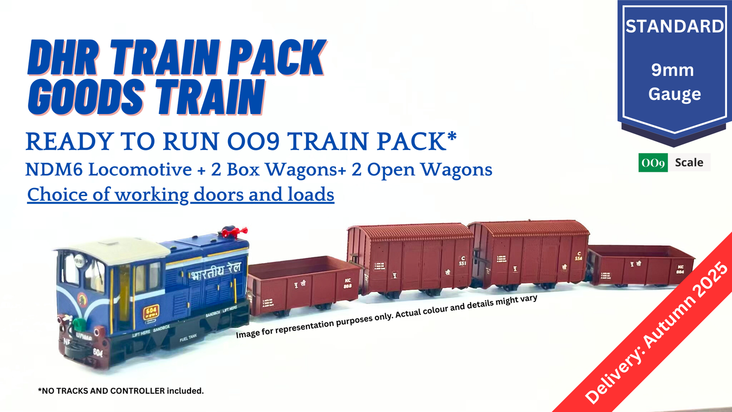 PRE-ORDER: Ready to Run DHR Goods Train Pack (NO Tracks and Controller)