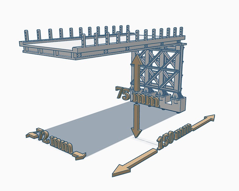 Road Bridge Extension Kit -1: Straight Span and Tall Bent