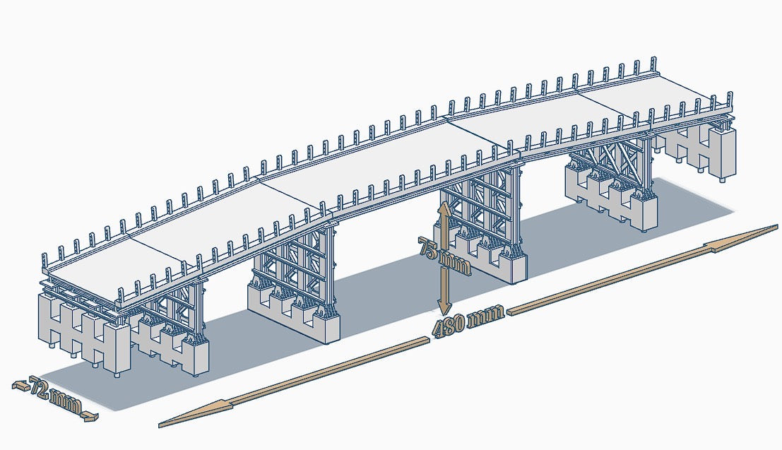 Road Bridge DIY Starter Kit: Full Bridge (Multiple Scales)