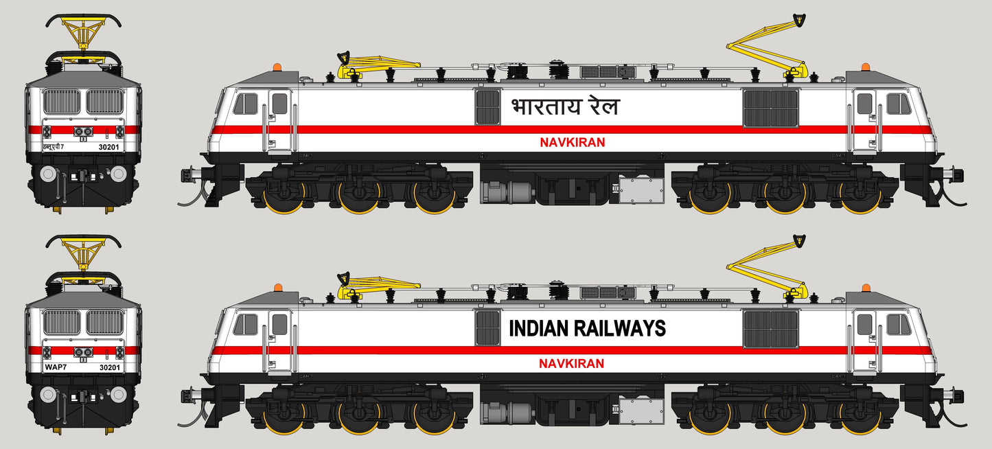 PRE-ORDER DCC SOUND INSTALLED WAP7/WAP7i RTR Model in HO Scale (1:87)