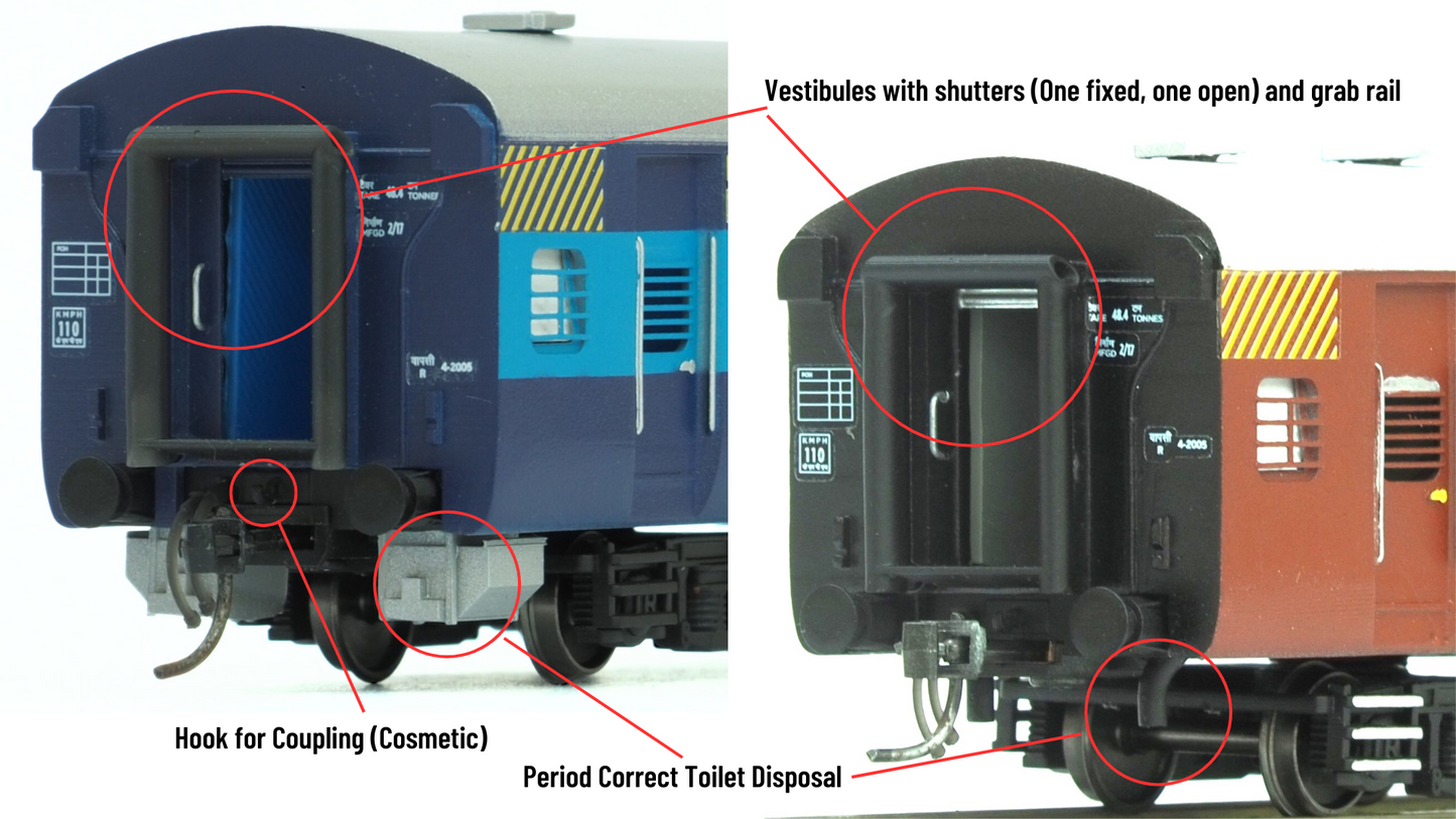 PRE-ORDER: ICF Sleeper HO Scale - Blue Livery (2018-Current), Standard Version