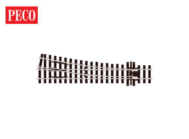 20% OFF - SL-E1495 Turnout, HOm (Metre Gauge) Medium Radius, Right Hand Code 75