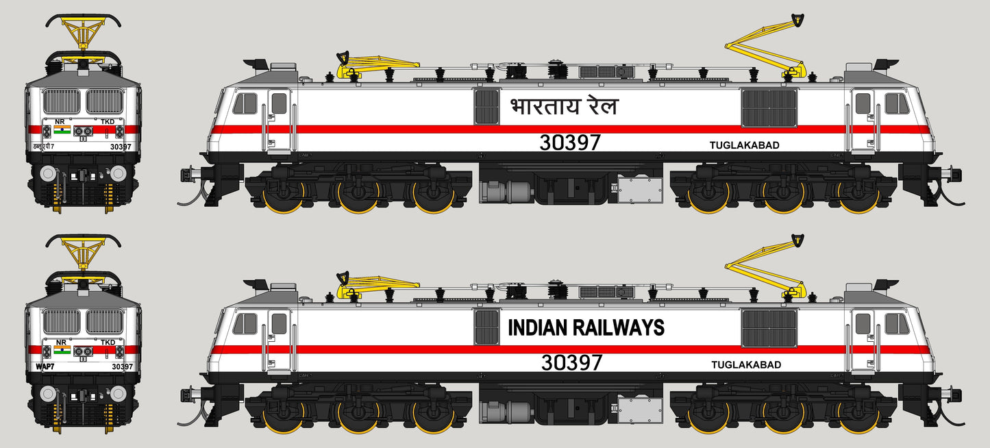 PRE-ORDER: STANDARD DC/DCC READY WAP7/WAP7i RTR Model in HO Scale (1:87)