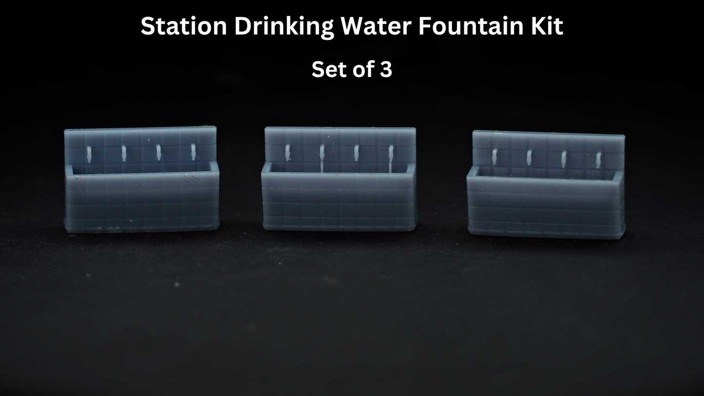 Station Drinking Water Fountain Kit | HO Scale