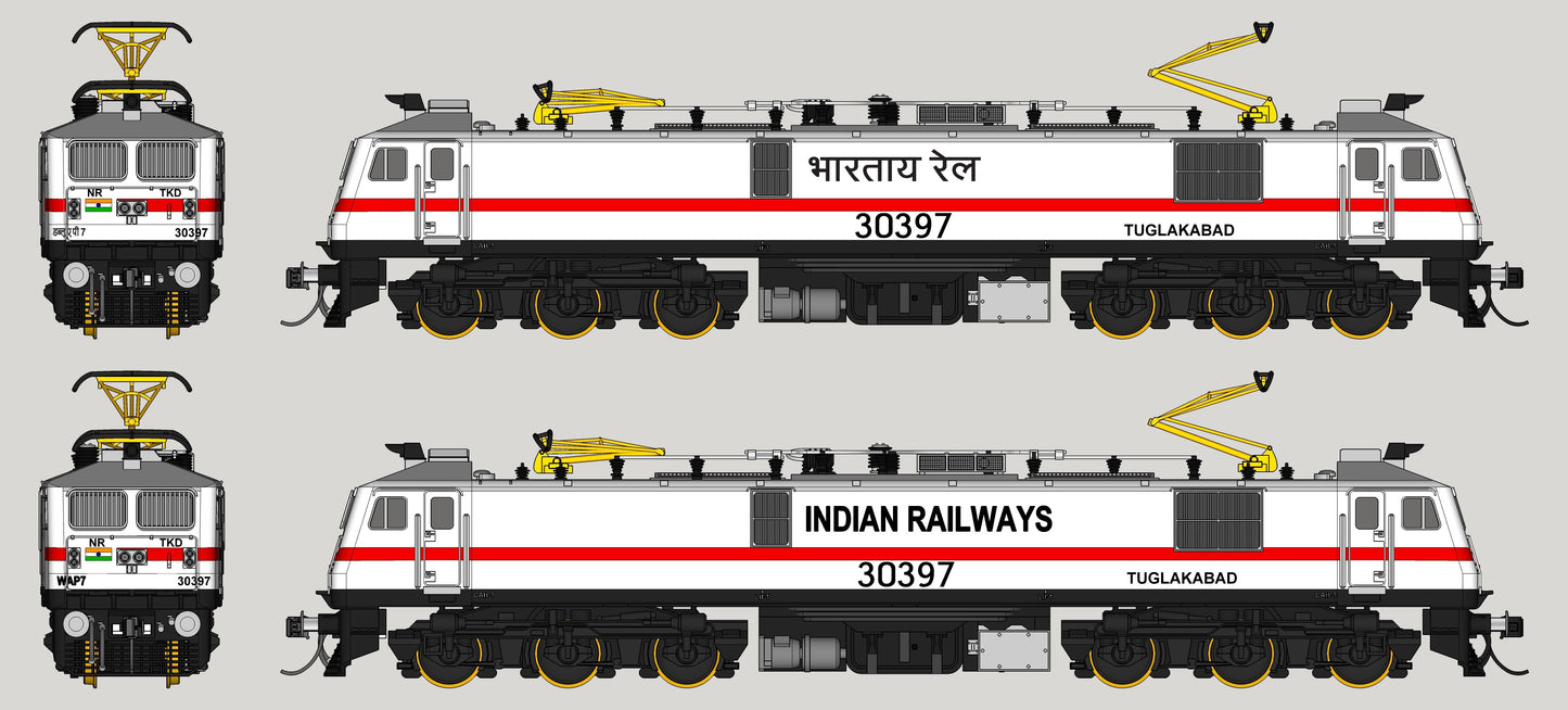 DISPLAY/FREE-ROLLING WAP7/WAP7i, HO STANDARD Model, Non-motorized