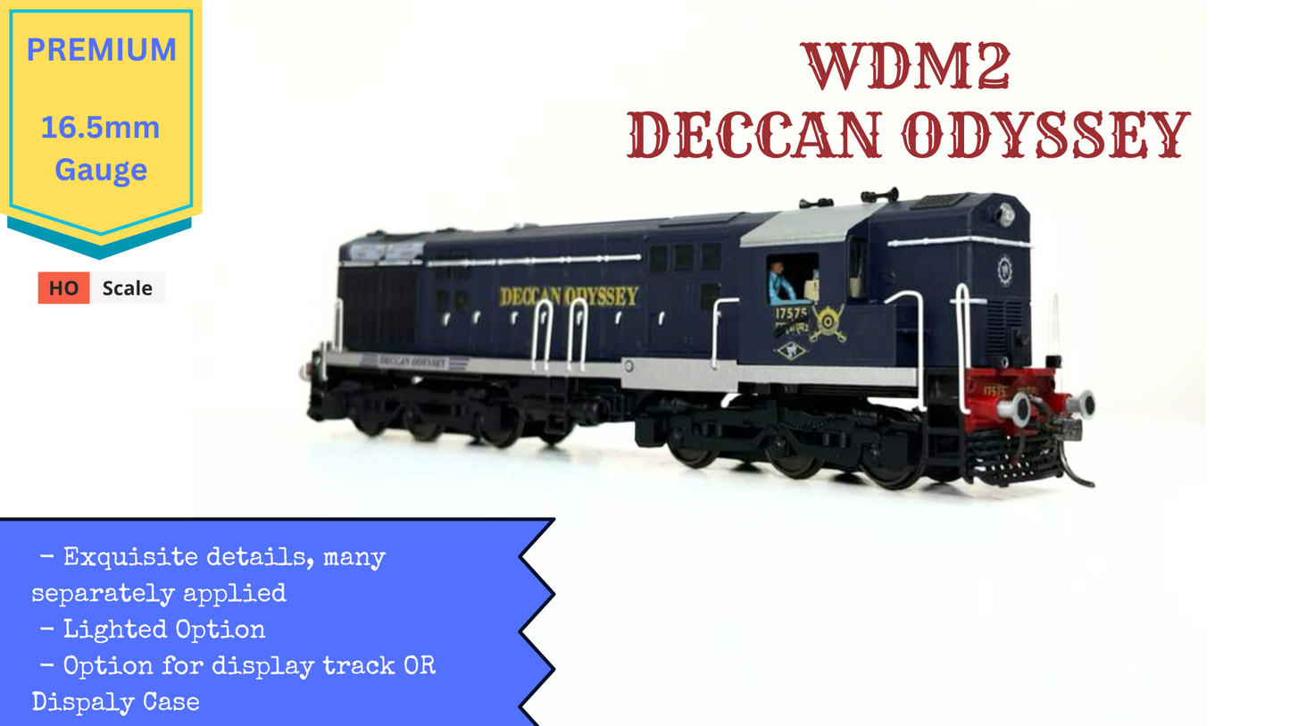 WDM2 - DECCAN ODYSSEY, HO Scale / Premium / Free Rolling Display Model