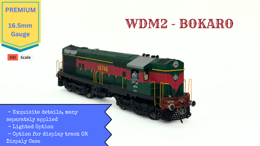 WDM2 - BOKARO, HO Scale / Premium / Free Rolling Display Model